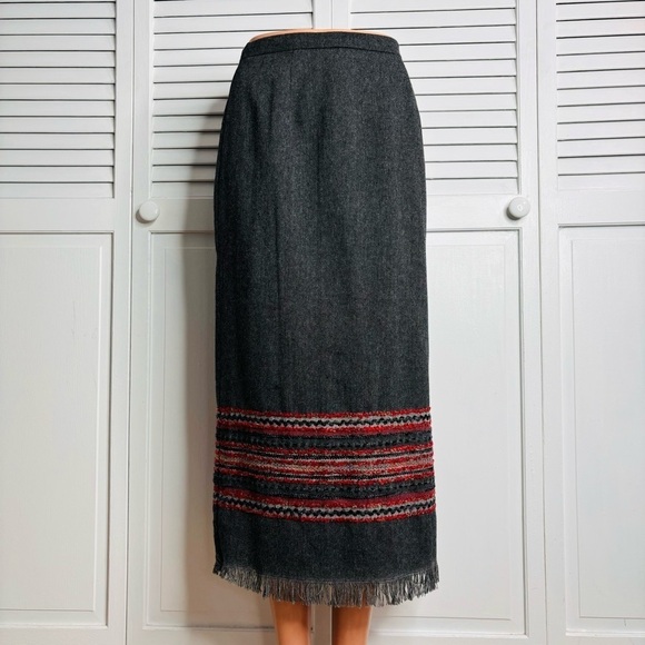 Sag Harbor Dresses & Skirts - SAG HARBOR Petite Vintage Gray Peruvian Pencil Skirt Size 4P